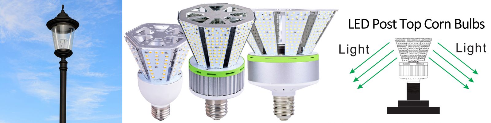 LED Post Top Corn Bulbs