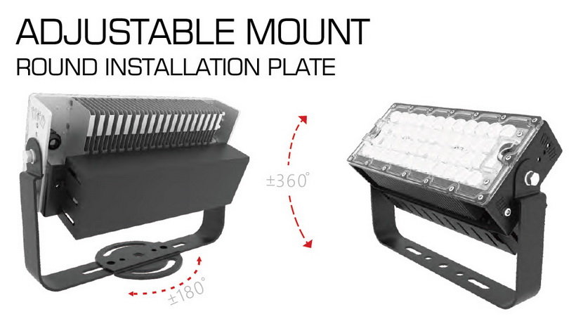 LED High Mast Lights Adjustable Mount