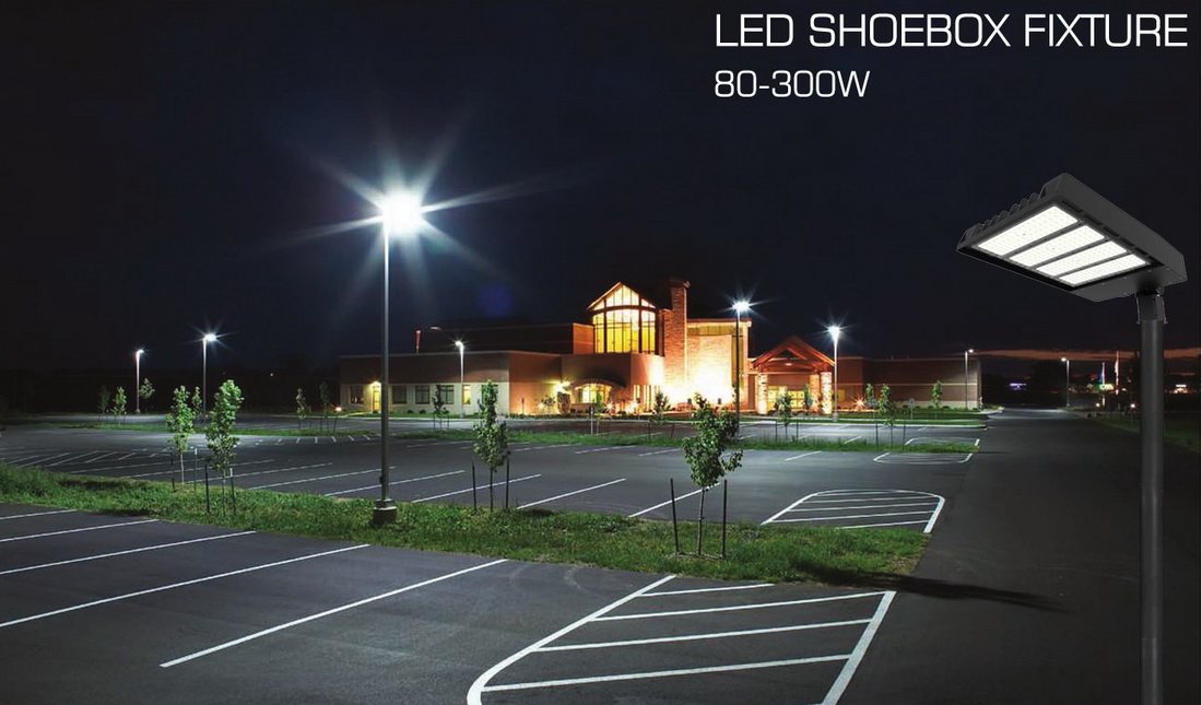 LED Shoebox Light Fixtures Applications