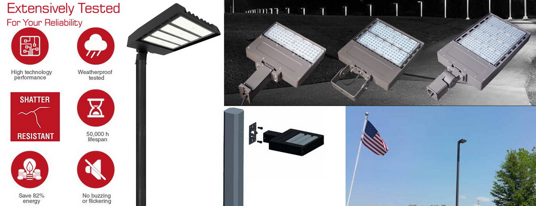 LED Shoebox Light Fixtures