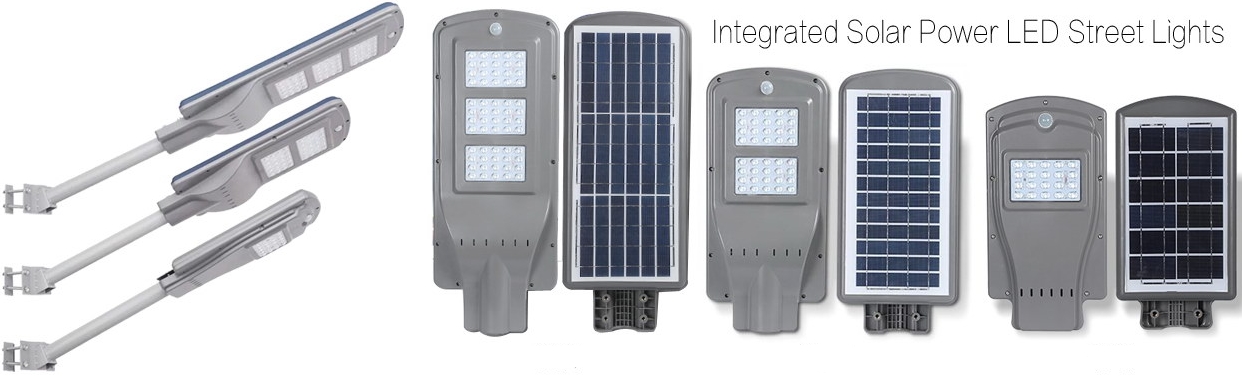 Integrated Solar Power LED Street Lights