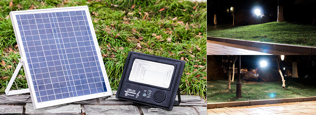 Solar Music Flood Light