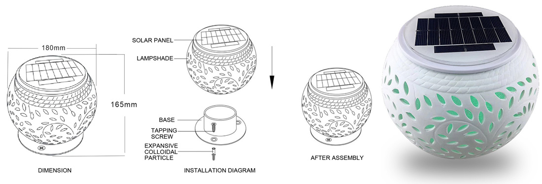 Solar Ceramic Light