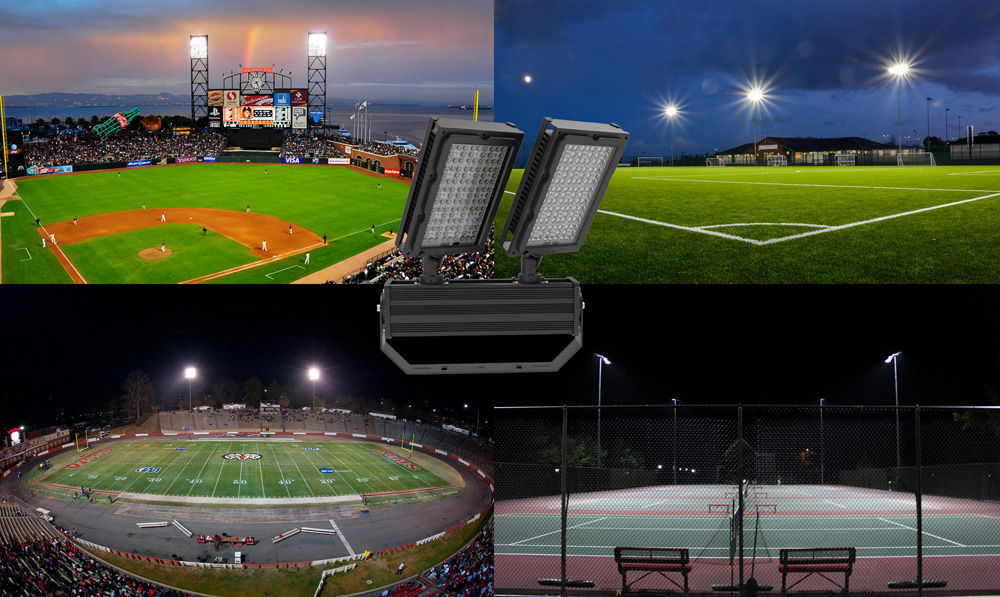 480W 600W LED Stadium Light Fixtures Applications