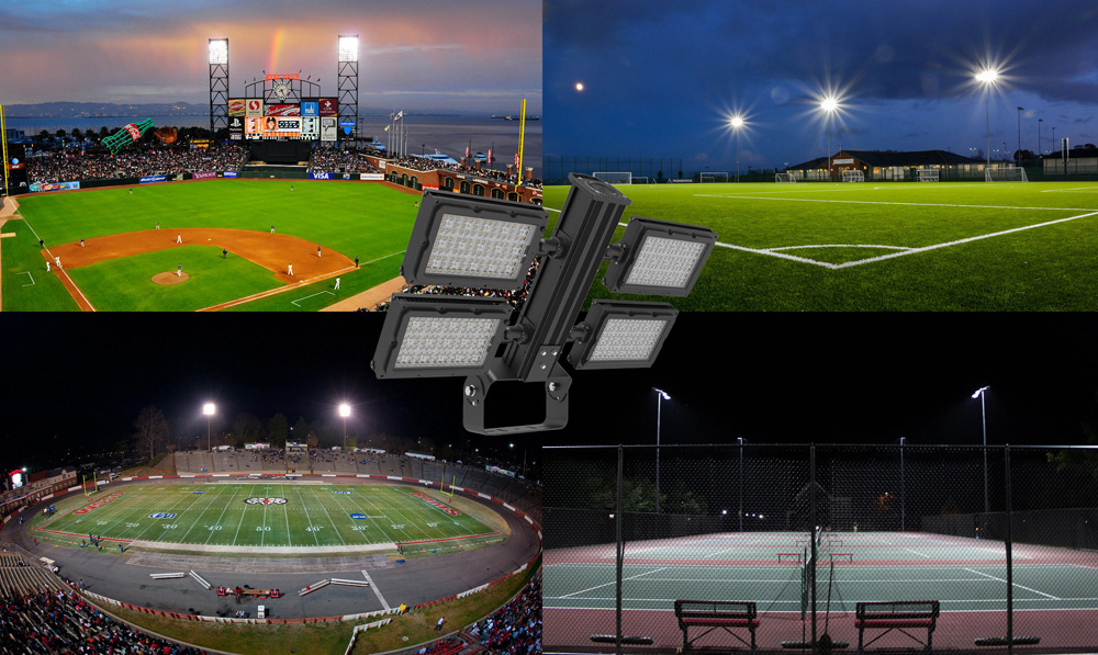 960W 1200W LED Stadium Light Fixtures Applications