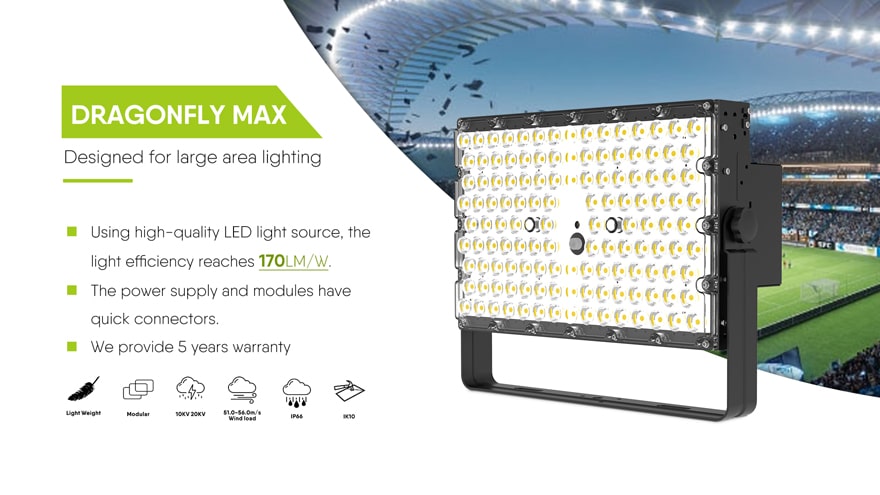 300W LED High Mast Lights Dragon-Max Series