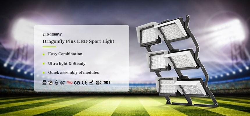 240-1200W LED High Mast Lights Dragon-Plus Series