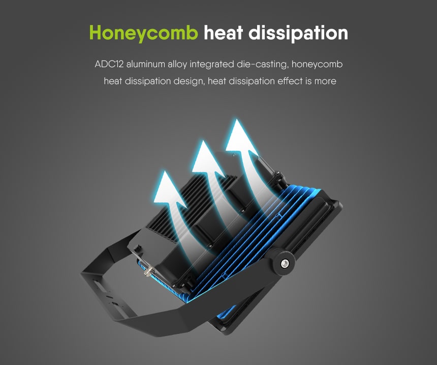 Honeycomb heat dissipation design