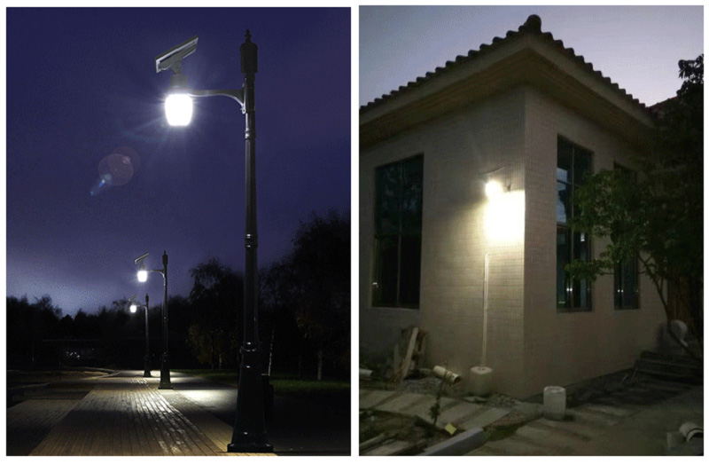 Apple Model LED Solar Garden Street Light application