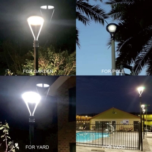 50W LED Post Top Garden Light